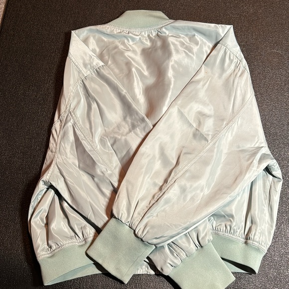 J.O.A Los Angeles Bomber Jacket - Turquoise - Small - Picture 4 of 5